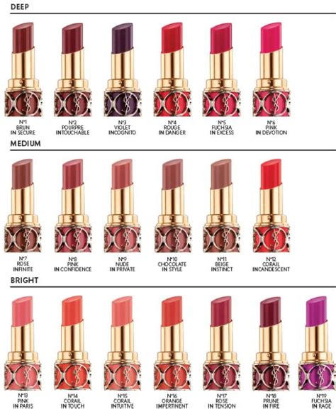 ysl lipstick 15|ysl lipstick color chart.